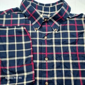 Brooks Brothers 346‎ XL Plaid Check Button Down Long Sleeve Shirt Mens